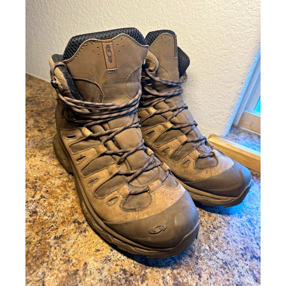 Salomon Quest 4D GTX Forces Boots Mens 10.5 Brown Gore-Tex Hiking Tactical